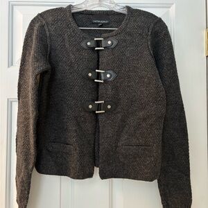 Cynthia Rowley Dark Gray Knit Cardigan